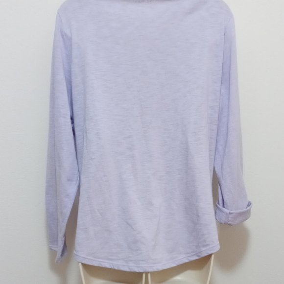 Women's Roll Tab Sleeve top Nine West Sz LRG NEW - Picture 5 of 9